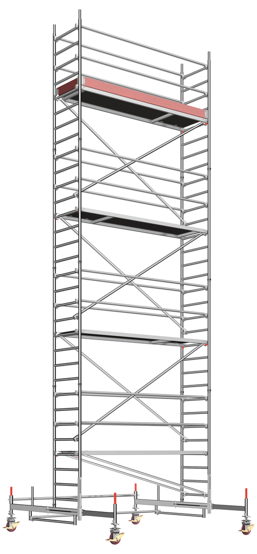 Layher 1401107 Uni Standard Alu-Rollgerüst | AH 9,38 m (P2) 