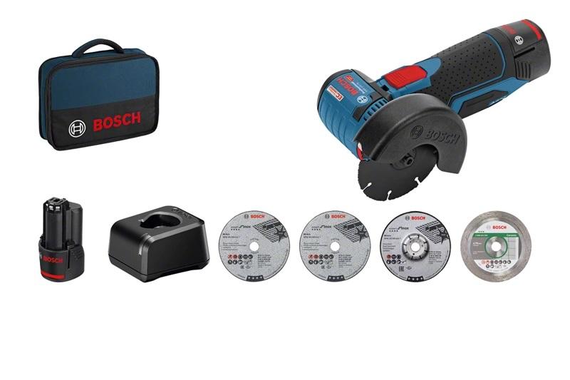 Bosch Vorteils-Set Akku-Winkelschleifer GWS 12V-76 