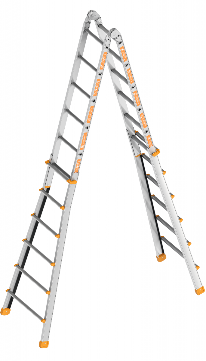 Layher 1058024 Teleskopleiter TOPIC | AH-1 4,45 m/ AH-2 7,15 m 7,15 | 5,15